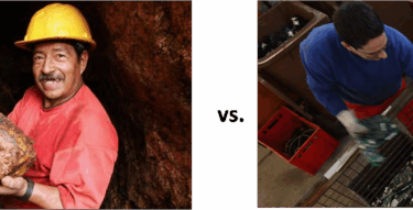 Mining vs recycling