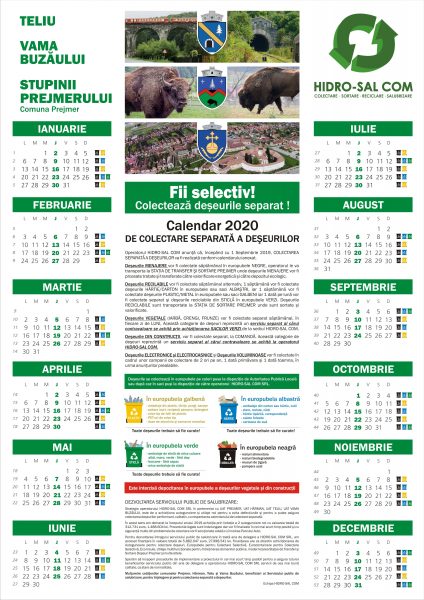 Calendar HidroSal VamaBuzaului