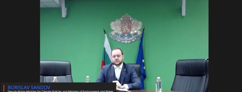 Poza ministru mediului Bulgaria