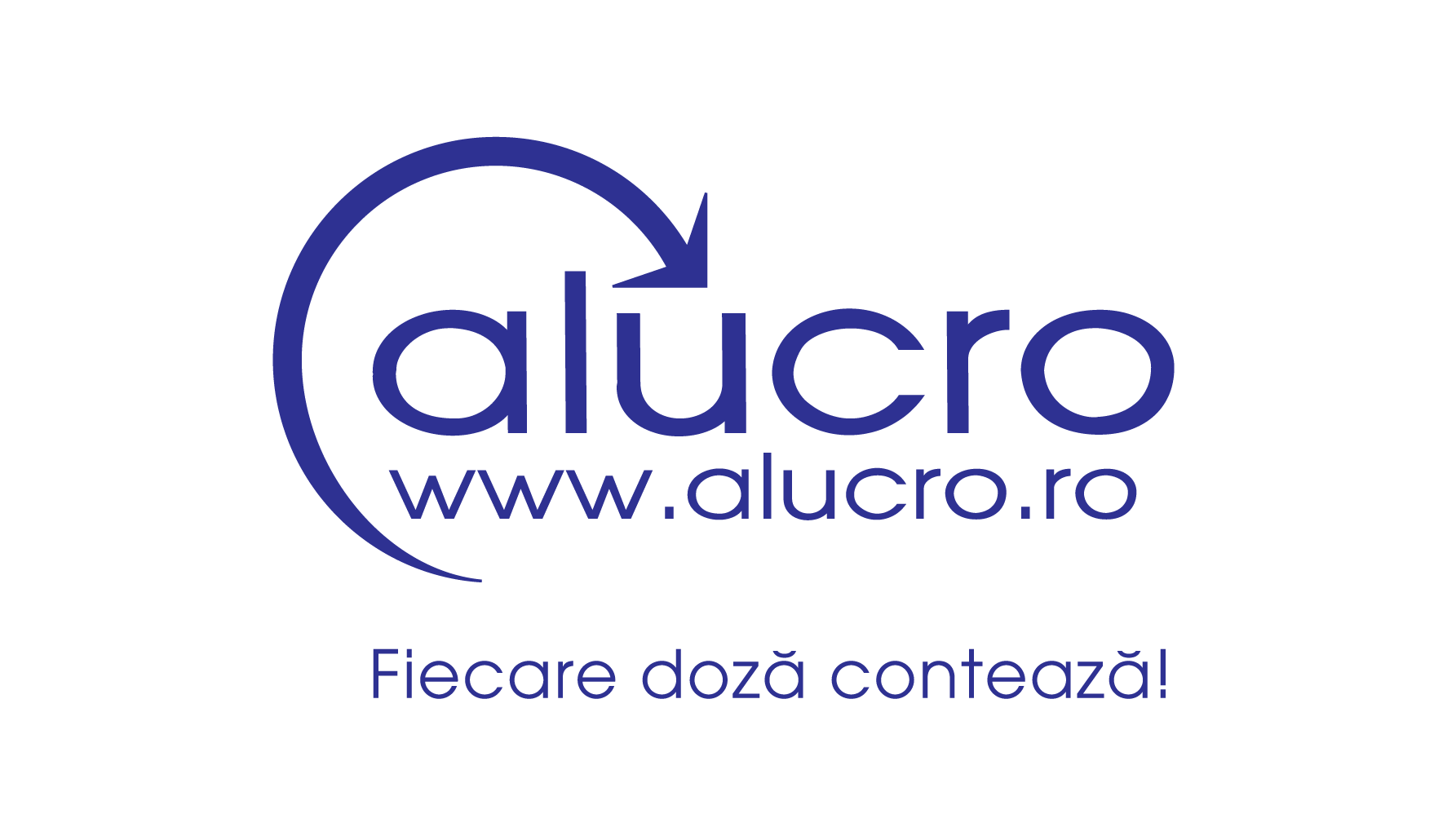 cropped logo ALUCRO albastru slogan transp